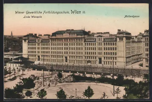AK Wien, Wiener Gewerbliche Fortbildungsschule, Linke Wienzeile, Mollardgasse
