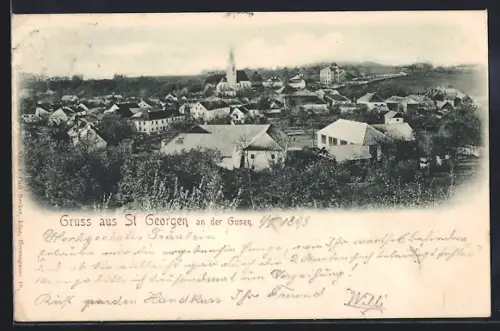 AK St. Georgen an der Gusen, Panorama