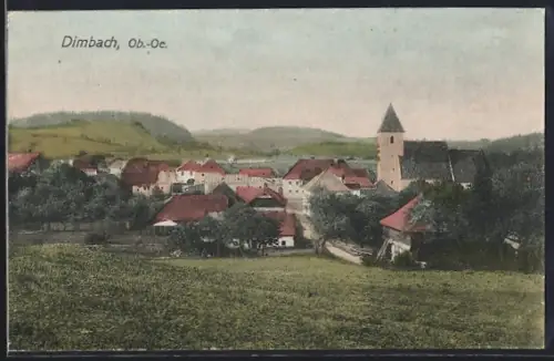 AK Dimbach /Ob.-Oe., Blick auf den Ort