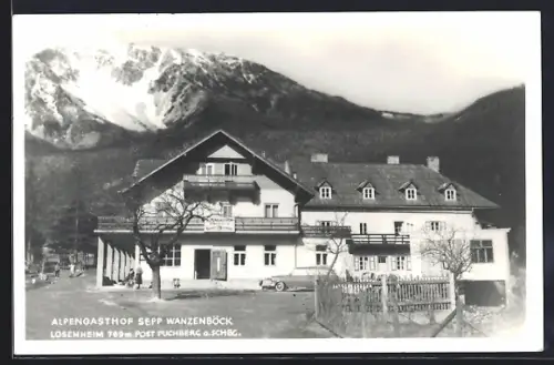 AK Puchberg am Schneeberg, Losenheim, Alpengasthof Sepp Wanzenböck