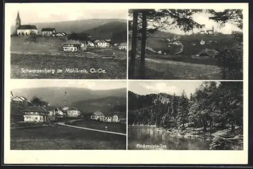 AK Schwarzenberg im Mühlkreis, Panorama & Plöckenstein-See