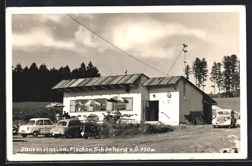 AK Schwarzenberg /O. Ö., Jausenstation Fischer-Schönberg