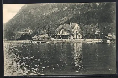 AK Annenheim a. Ossiacher See, Restaurant Eisenbahn-Station M. Brand