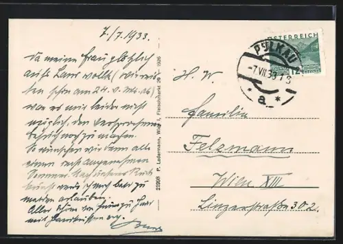 AK Pulkau /N.-Oe., Totalansicht mit der Kirche