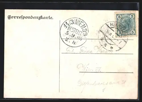 AK Hernstein /N.-Ö., Teilansicht mit Kirche