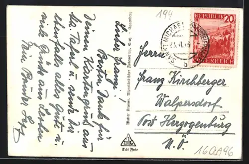 AK Leoben, Murbrücke u. Stadtturm