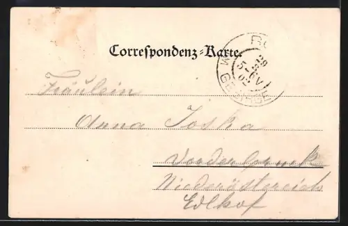 AK Rohr im Gebirge, Teilansicht mit Kirche