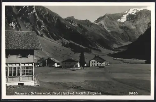 AK Schmirn /Tirol, Kasern im Schmirntal, Gasthaus Zingerle