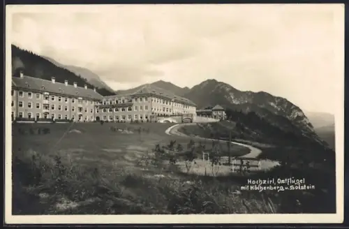 AK Zirl, Hochzirl, Ostflügel mit Höchenberg und Solstein