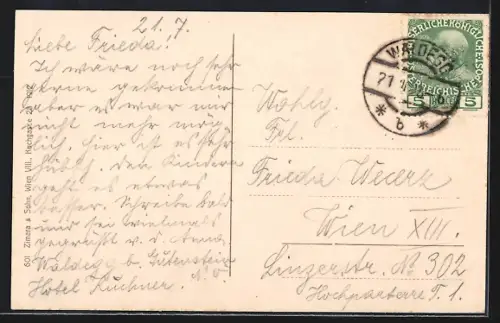 AK Waldegg /N.-Oe., Panorama mit Kirche