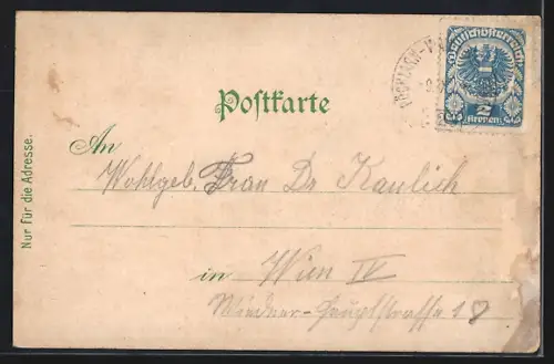 AK Hollenstein, Teilansicht mit Strassenpartie