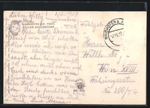 AK Waidhofen a. d. Ybbs, Zeller Hochbrücke