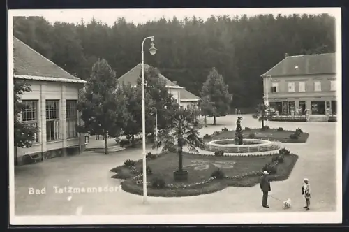 AK Bad Tatzmannsdorf, Gebäude und Geschäft mit Anlagen