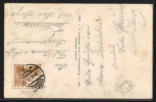 AK Maria-Dreieichen, Blick zur Wallfahrtskirche