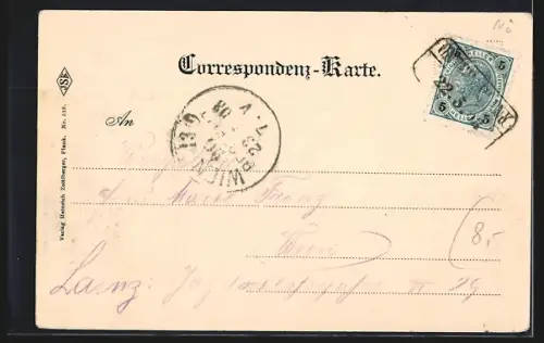 AK Schönberg am Kamp, Oberplank, Teilansicht mit Kirche