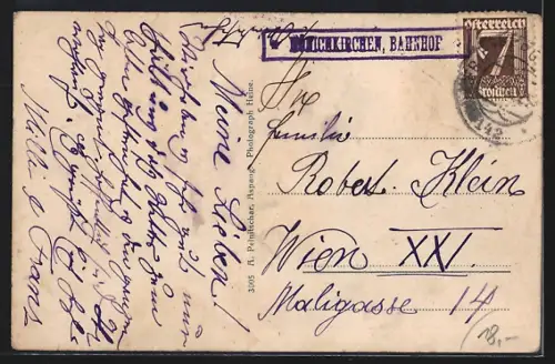 AK Mönichkirchen /N.-Oest., Ortspartie mit Hotel Lang