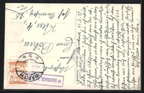 AK Hassbach, Teilansicht mit Kirche