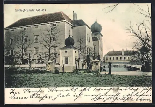 AK Kottingbrunn, Blick auf das Kottingbrunner Schloss