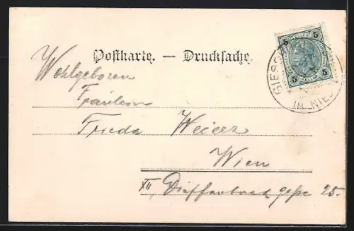 AK Giesshübl, Blick zur Kirche