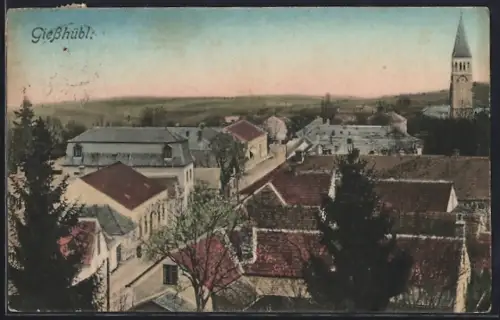 AK Giesshübl, Blick über die Dächer