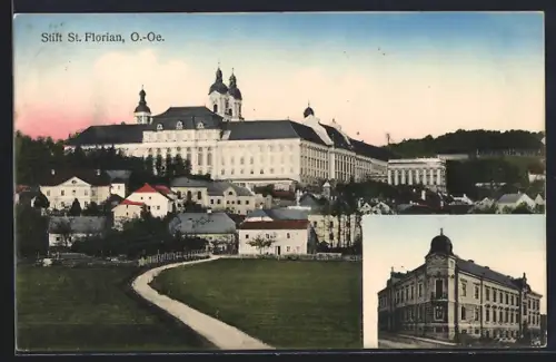 AK St. Florian, Ortsansicht mit Stift