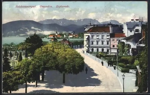 AK Gmunden, Partie an der Esplanade