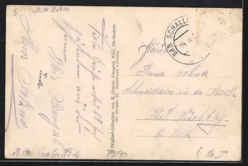 AK Bad Schallerbach, Totalansicht, Bad, Bahnhof, Kurhäuser