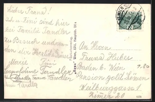 AK Wien, Neuwaldegg, Fürst Schwarenberg Schloss