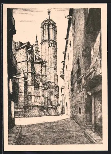 AK Barcelona, Abside de la Catedral