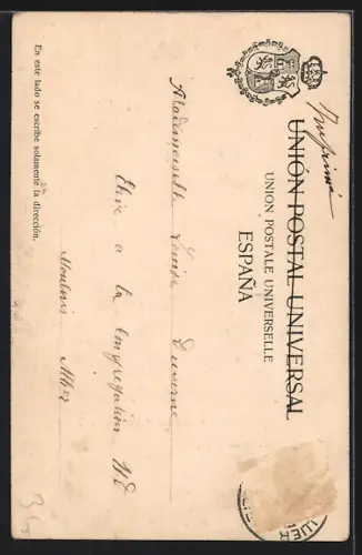 AK Burgos, La Catedral, Vista desde el Altar Mayor