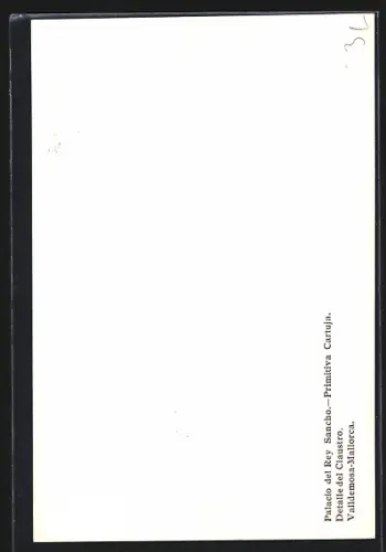 AK Valldemosa /Mallorca, Palacio del Rey Sancho, Primitiva Cartuja, Detalle del Claustro