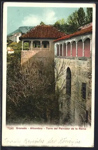 AK Granada, Alhambra, Torre del Peinador de la Reina