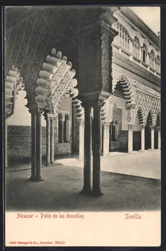 AK Sevilla, Alcazar, Patio de las doncellas