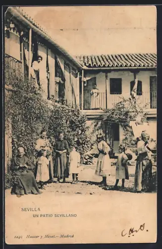 AK Sevilla, Un Patio Sevillano