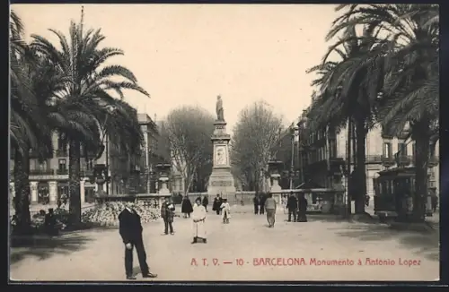 AK Barcelona, Monumento à Antonio Lopez