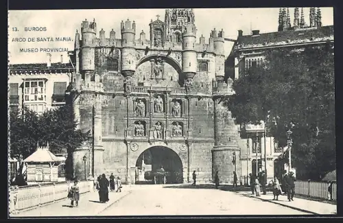 AK Burgos, Arco de Sta. María, Museo Provincial
