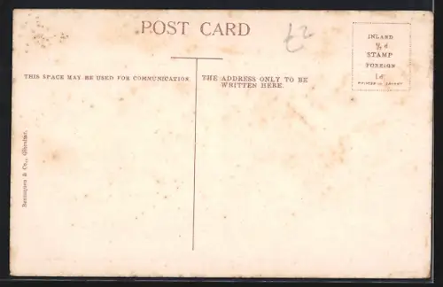 Künstler-AK Gibraltar, the Exchange and Jewish Market, Synagoge