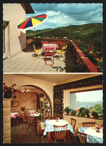 AK Bühlertal im Schwarzwald, Höhencafé Pension Schönblick, Bes. Rudolf Kohler