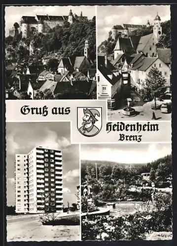 AK Heidenheim /Brenz, Ortsansichten, Schloss, Wohnblock