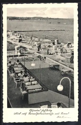 AK Scharbeutz, Strandpromenade mit Café