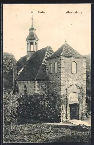 AK Ahrensburg / Holstein, Blick auf die Kirche