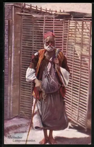 AK Arabian rag-man, arabischer Bettler