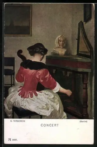 Künstler-AK sign. G. Terborch: Concert