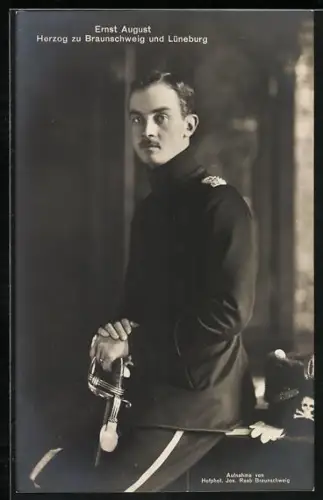 AK Ernst August Herzog von Braunschweig u. Lüneburg in Uniform