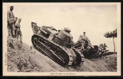 AK Chars d`assaut en manoeuvre