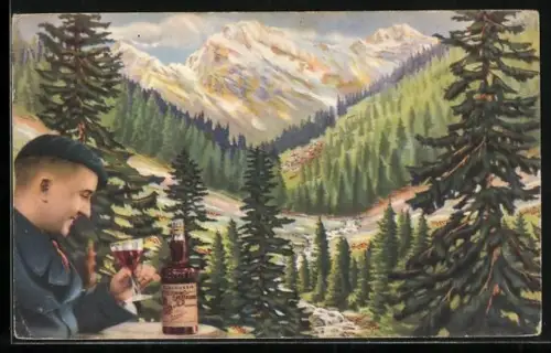 AK Claquesin, Reklame für Apéretif