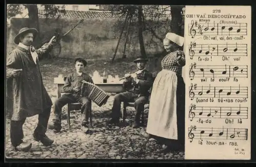 AK Oh! Vai descouiffado, Lied und tanzende Bauern