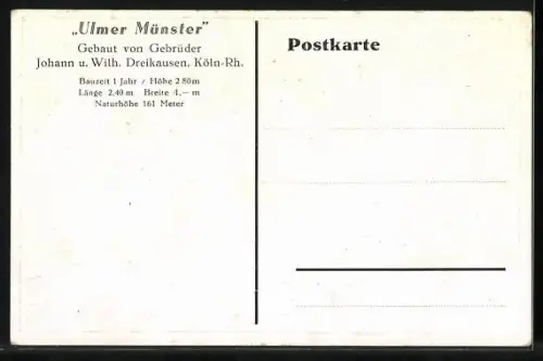 AK Ulm, Modell vom Ulmer Münster