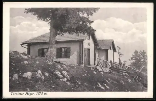 AK Türnitzerhütte des Zweiges St. Pölten d. Österr. Gebirgs-Vereins, Türnitzer Höger