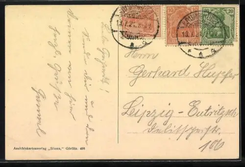 AK Riesengebirge, Riesenbaude und Schneekoppe